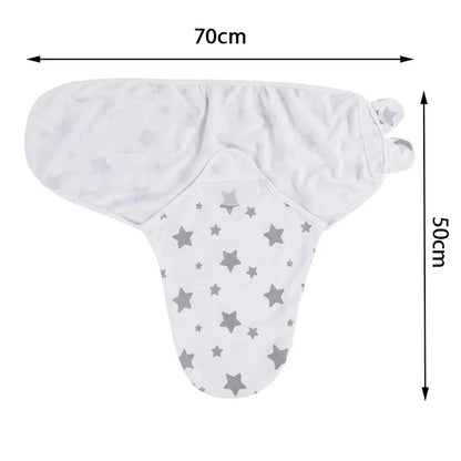 Ensemble emmaillotage bonnet nouveau-né – 100% coton, motifs dessin animé, 0-6 mois