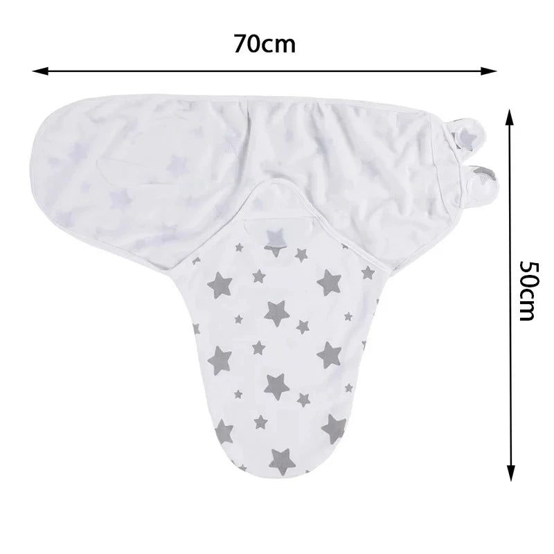 Ensemble Couverture Emmaillotage et Bonnet Bébé 0-6 mois | Coton Doux | Imprimé Cartoon | Toutes Saisons