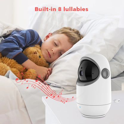 Babyphone vidéo sans WiFi PTZ 4,3" – Audio bidirectionnel, vision nocturne, longue portée