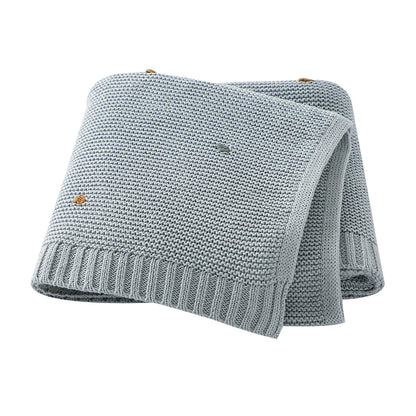 Couverture Bébé Naissance Coton | Lange Mousseline Emmaillotage | 90x70cm | Garçon & Fille