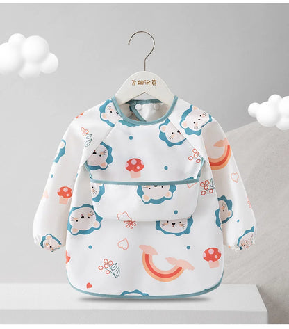 Tablier smock impérméable enfant manches longues – Poche avant, léger été
