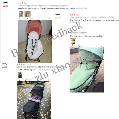Chancelière Poussette Universelle | Compatible YOYO, Cybex & Babyzen | Hiver Imperméable