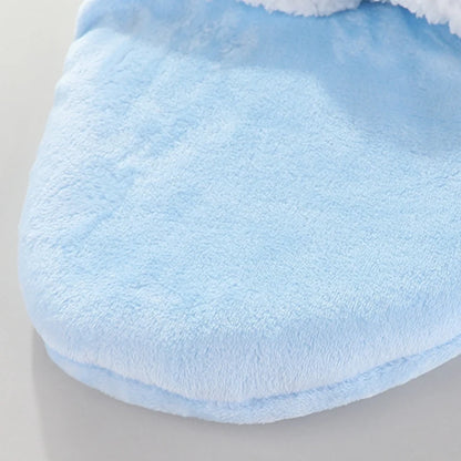 Sac de couchage cocon flanelle bébé – Double couche, motifs animaux mignons, 0-9 mois