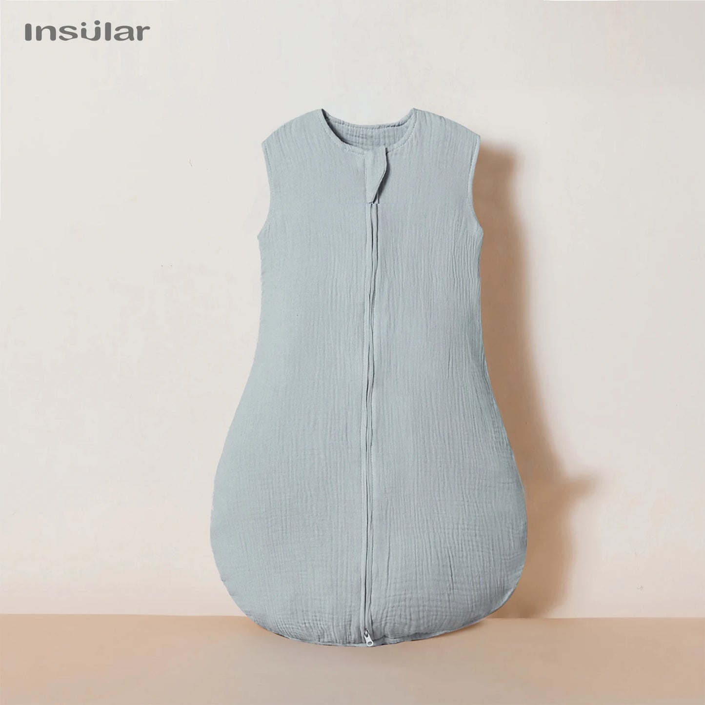 Sac de couchage été bébé – Mousseline coton léger, fermeture éclair 2 voies & change facile