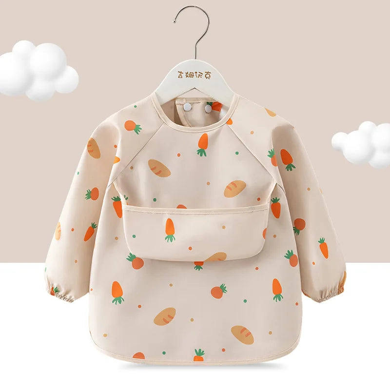Tablier smock impérméable enfant manches longues – Poche avant, léger été