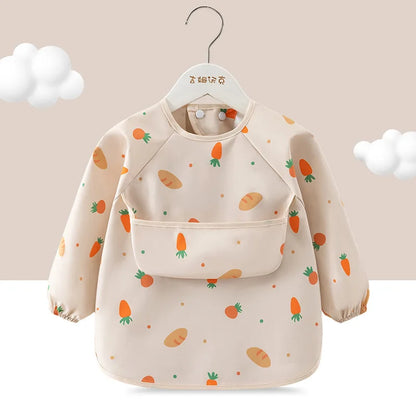 Tablier smock impérméable enfant manches longues – Poche avant, léger été