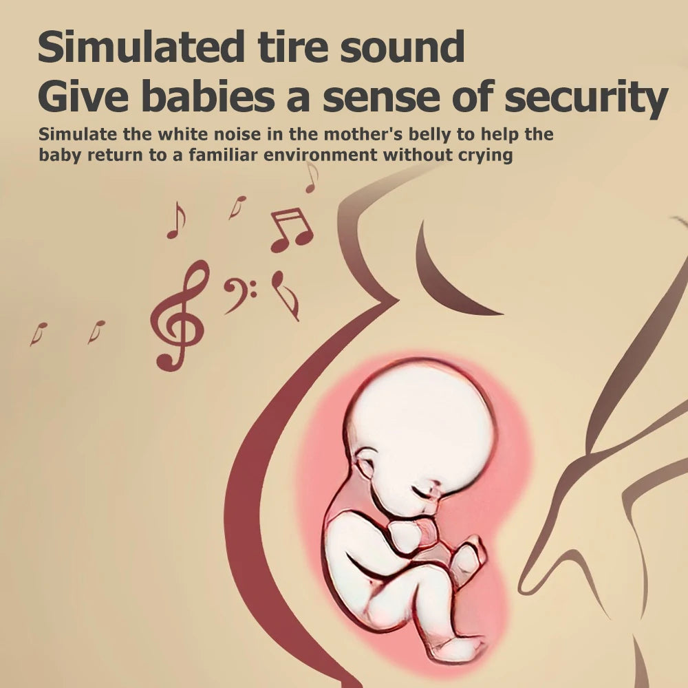 Mobile Musical Bébé Lit | Veilleuse Projecteur Télécommande | Fille Garçon