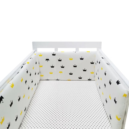 Tour de Lit Bébé Coton | Pare-Choc Respirant 200cm | 24 Couleurs | 0-36 mois