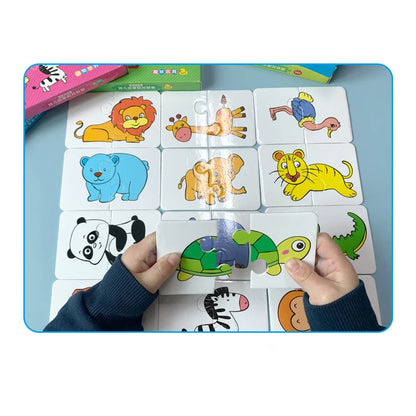 Cartes Montessori Bébé | Cartes Contrastées & Éveil | Puzzle Éducatif 0-3 Ans