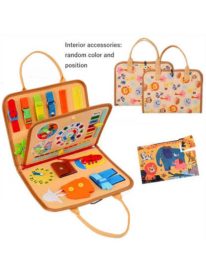 Busy Board Bébé – Planche Sensorielle Montessori pour Développement de la Motricité Fine