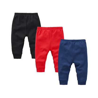 Pantalon Bébé 100% Coton | Couleur Unie | Legging Nouveau-Né | 0-24 Mois