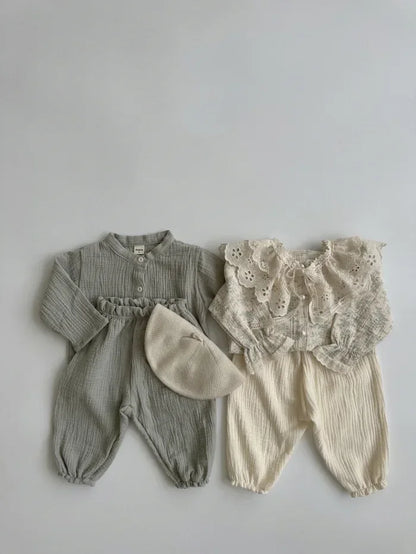 Pantalon Bébé Coton Doux | Imprimé Mignon | Mousseline | 3 Mois – 3 Ans