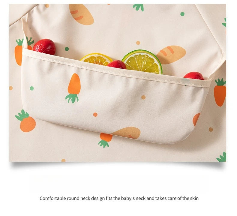 Tablier smock impérméable enfant manches longues – Poche avant, léger été