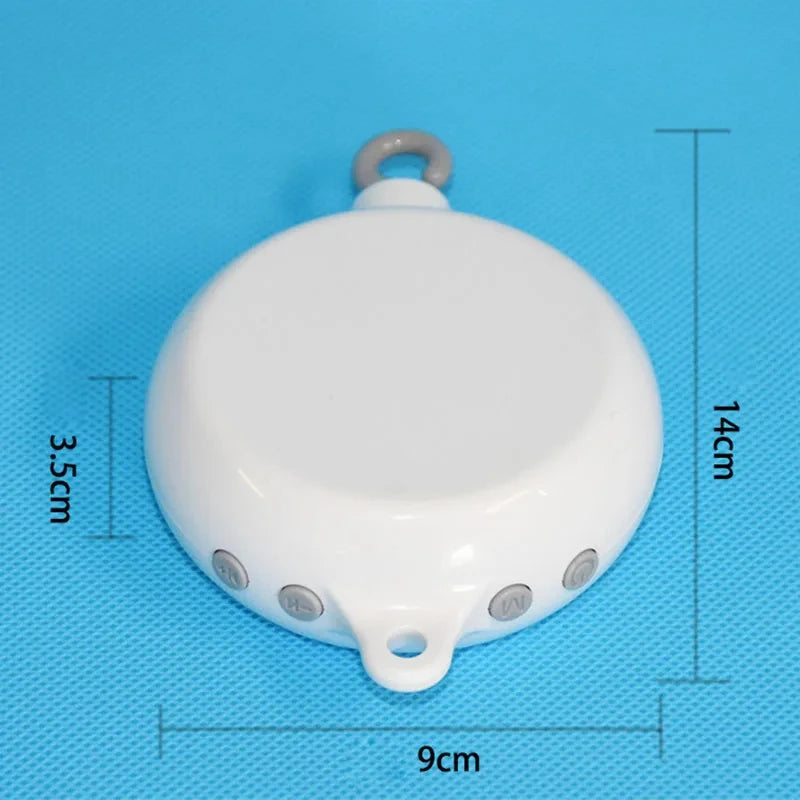 Baby Bed Bell Music Box Hanging Toys Wood Grain 360° Rotary Newborn Infant Crib Mobile Musical Box 0 12 Months Baby Rattles Toys