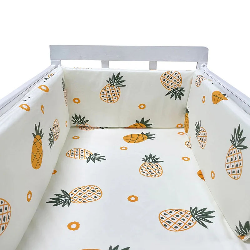 Tour de Lit Bébé Coton | Pare-Choc Respirant 200cm | 24 Couleurs | 0-36 mois