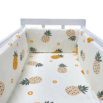 Tour de Lit Bébé Coton | Pare-Choc Respirant 200cm | 24 Couleurs | 0-36 mois