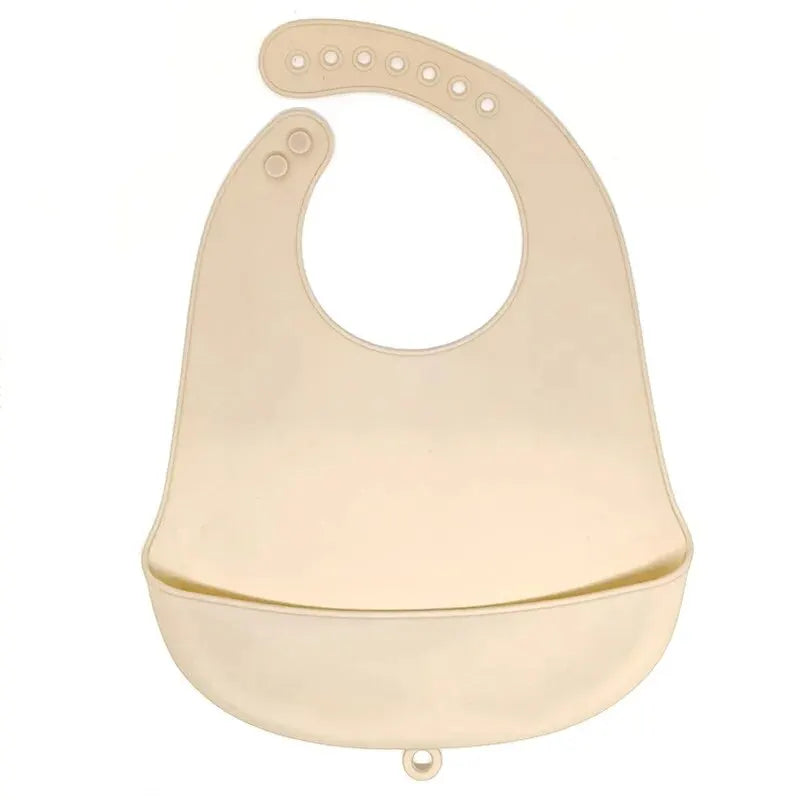 Bavoir silicone bébé 9 coloris – Impérméable, facile à nettoyer, sans BPA