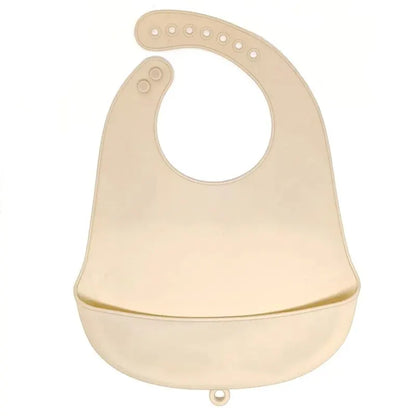 Bavoir silicone bébé 9 coloris – Impérméable, facile à nettoyer, sans BPA