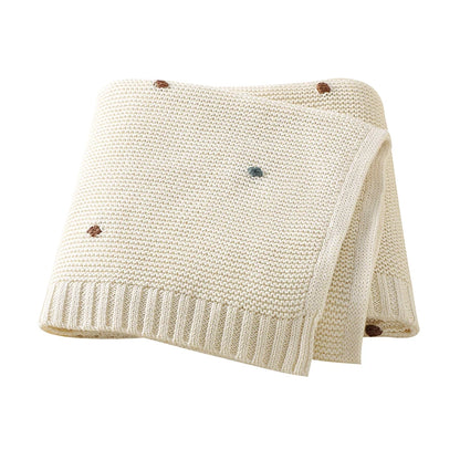 Couverture Bébé Naissance Coton | Lange Mousseline Emmaillotage | 90x70cm | Garçon & Fille