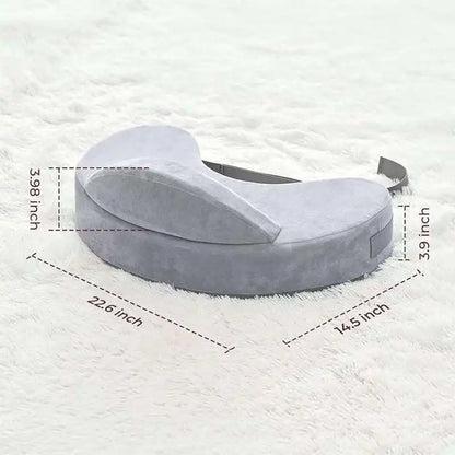 Coussin d'allaitement mousse mémoire de forme – Support lombaire & housse amovible lavable