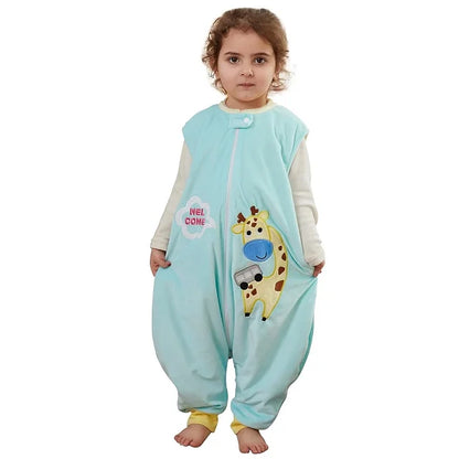 Gigoteuse avec pieds enfant – Sans manches, motifs dessin animé, 1-6 ans