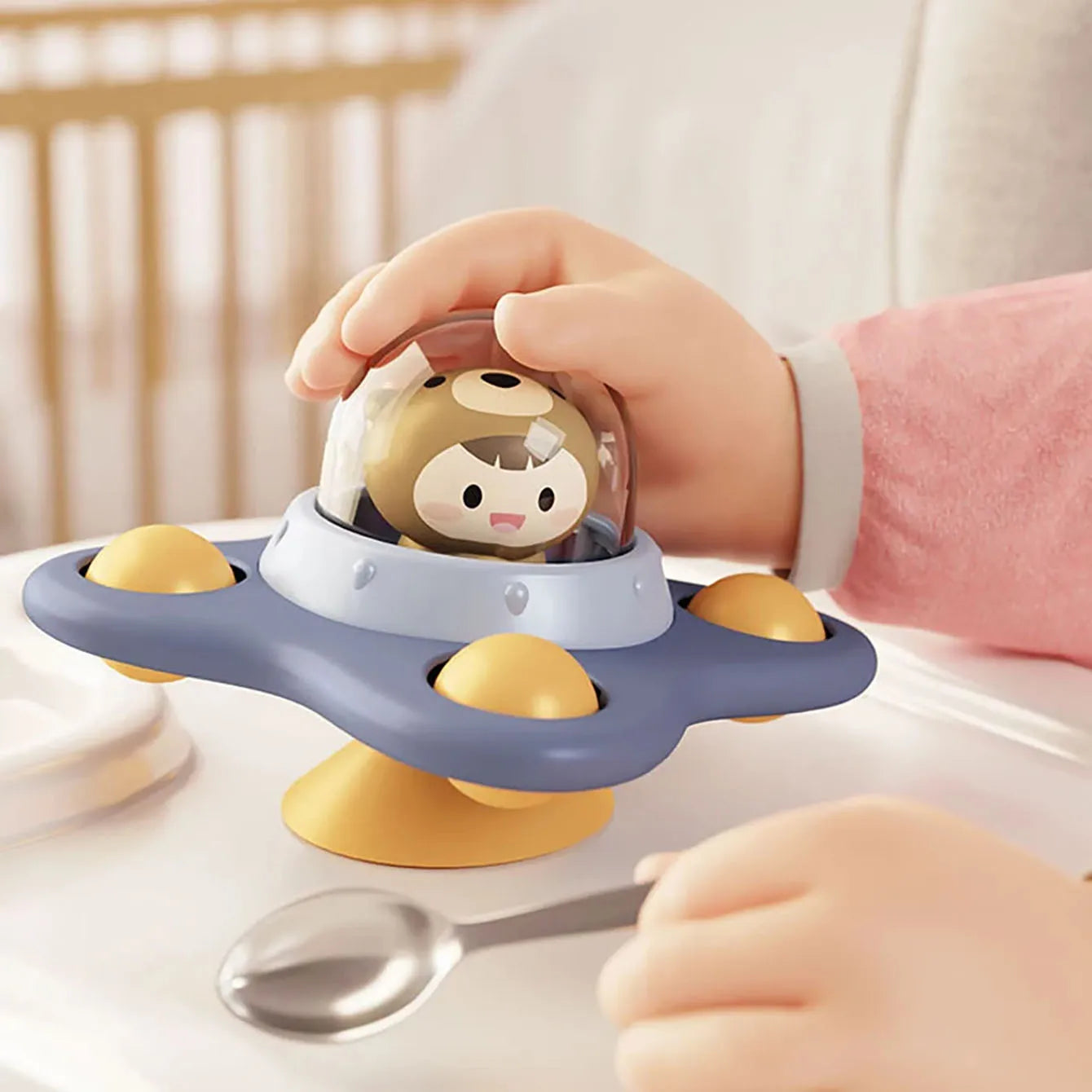 Jouet Ventouse Bébé | Table Sensorielle Montessori | Chaise Haute & Bain 0-3 Ans