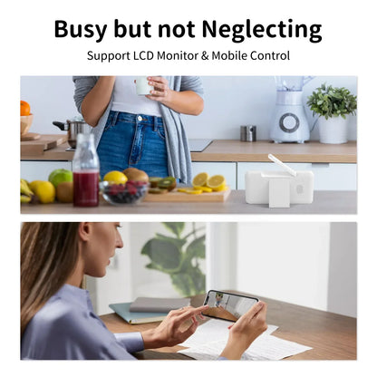 Babyphone vidéo 5" PTZ zoom 3x WiFi – Audio bidirectionnel & vision nocturne