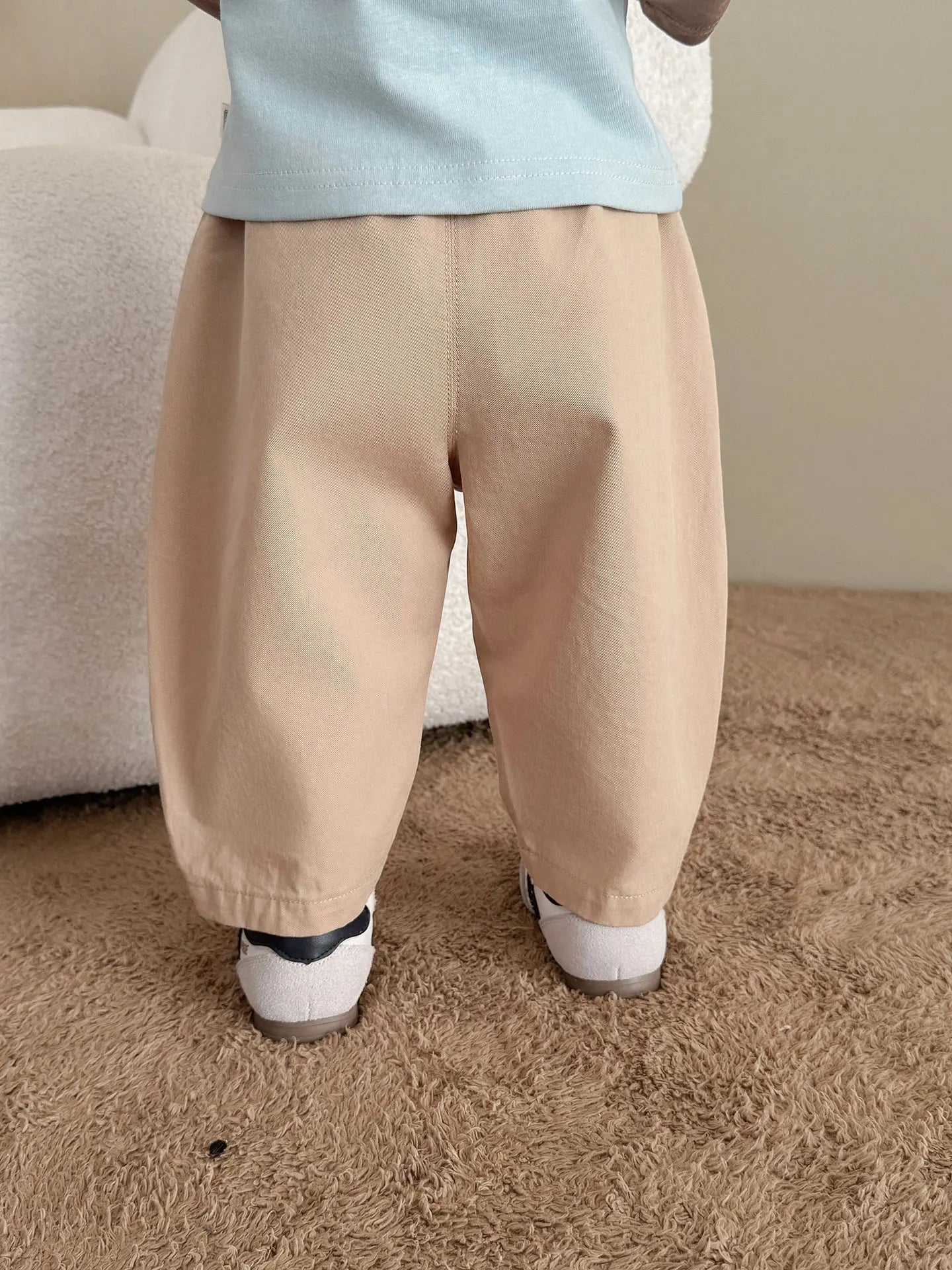 Pantalon Bébé Garçon | Jean Rayé Ample | Sarouel Coton | 1 Mois – 7 Ans