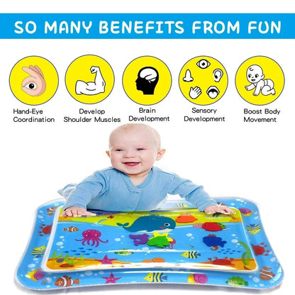 Tapis d'eau bébé – Coussin gonflable sensoriel et éducatif – 66×50 cm