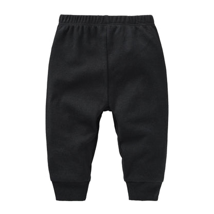 Pantalon Bébé 100% Coton | Couleur Unie | Legging Nouveau-Né | 0-24 Mois
