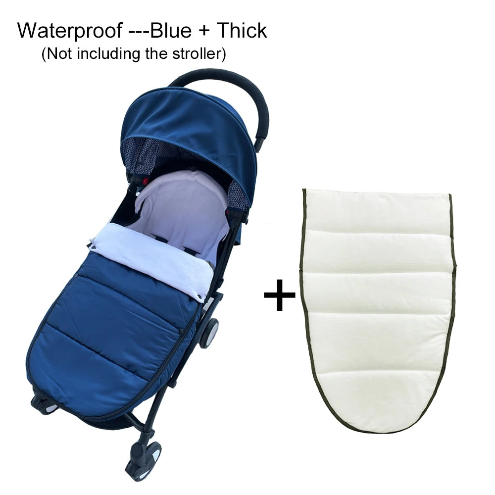 Chancelière Poussette Universelle | Compatible YOYO, Cybex & Babyzen | Hiver Imperméable