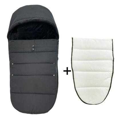 Chancelière Poussette Universelle | Compatible YOYO, Cybex & Babyzen | Hiver Imperméable