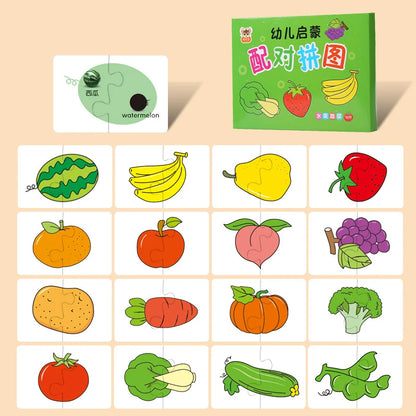 Cartes Montessori Bébé | Cartes Contrastées & Éveil | Puzzle Éducatif 0-3 Ans