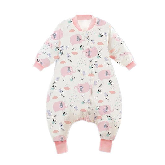 Sac de couchage hiver enfant avec pieds – Motifs animaux & espace, chaud, 1-4 ans
