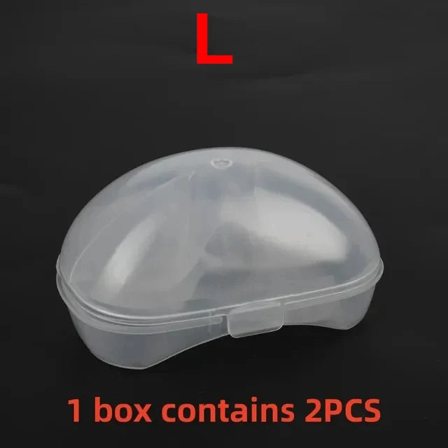 Protège-mamelons silicone allaitement – Lot de 2, doux & sécurisés, tailles S/M/L