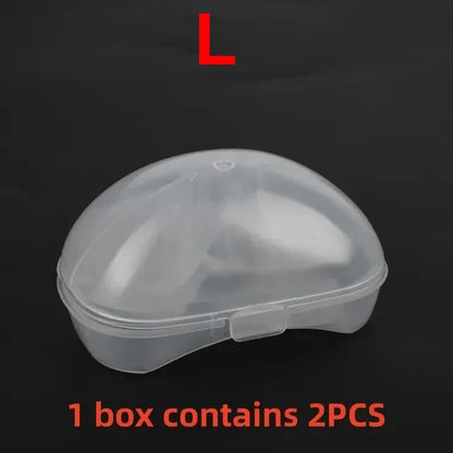 Protège-mamelons silicone allaitement – Lot de 2, doux & sécurisés, tailles S/M/L
