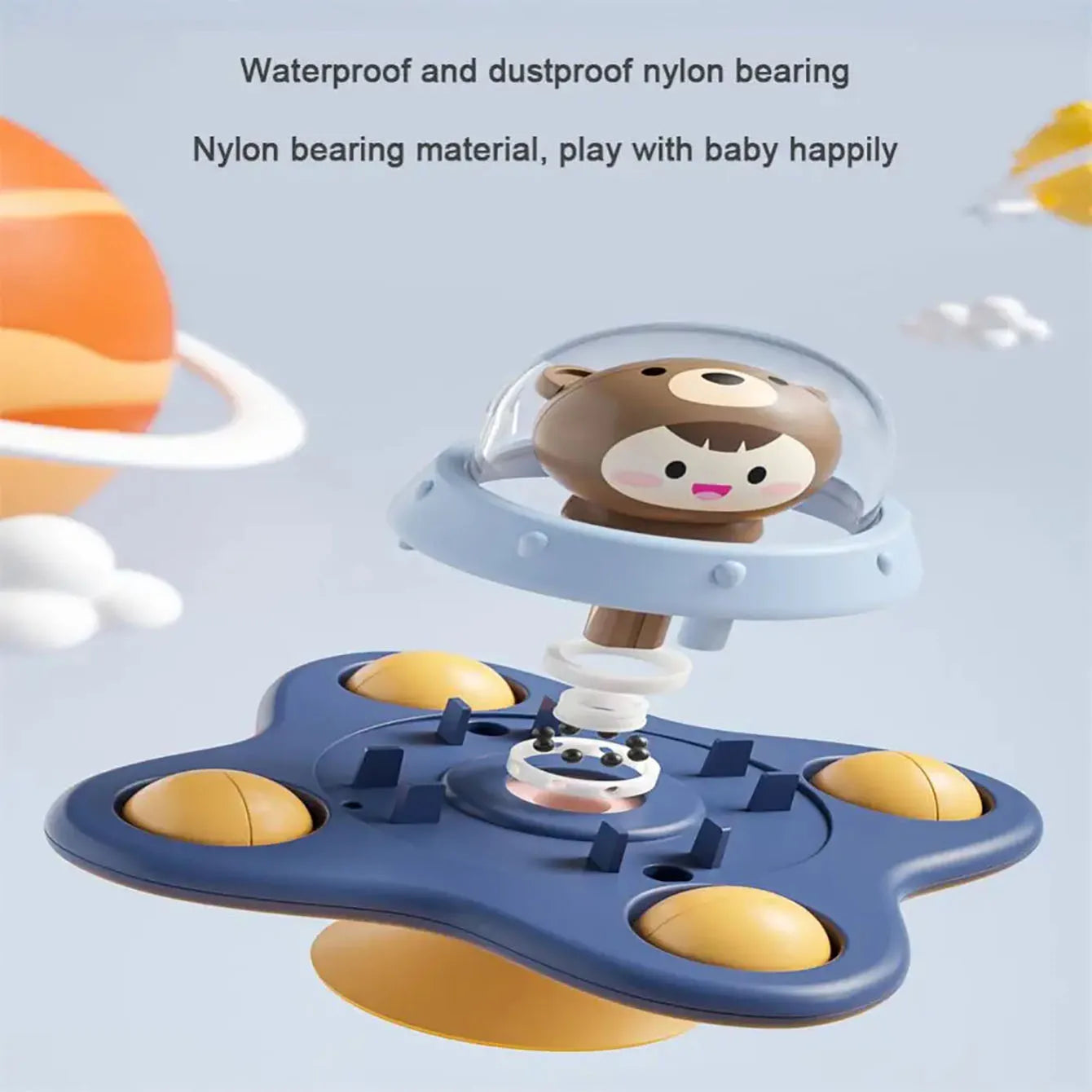 Jouet Ventouse Bébé | Table Sensorielle Montessori | Chaise Haute & Bain 0-3 Ans
