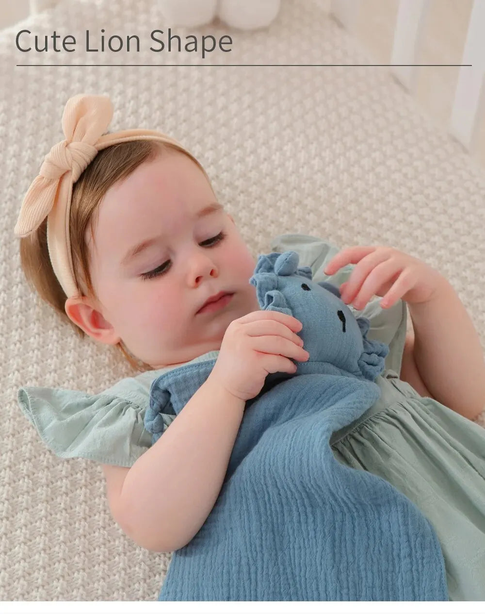 Doudou Mousseline Bébé | Couverture Apaisante Coton | Nouveau-Né 4 Saisons