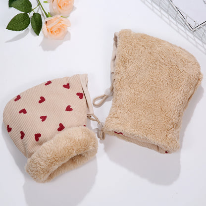 Manchon Poussette Hiver Universel | Moufle Coupe-Vent Imperméable | Motifs Animaux Enfant
