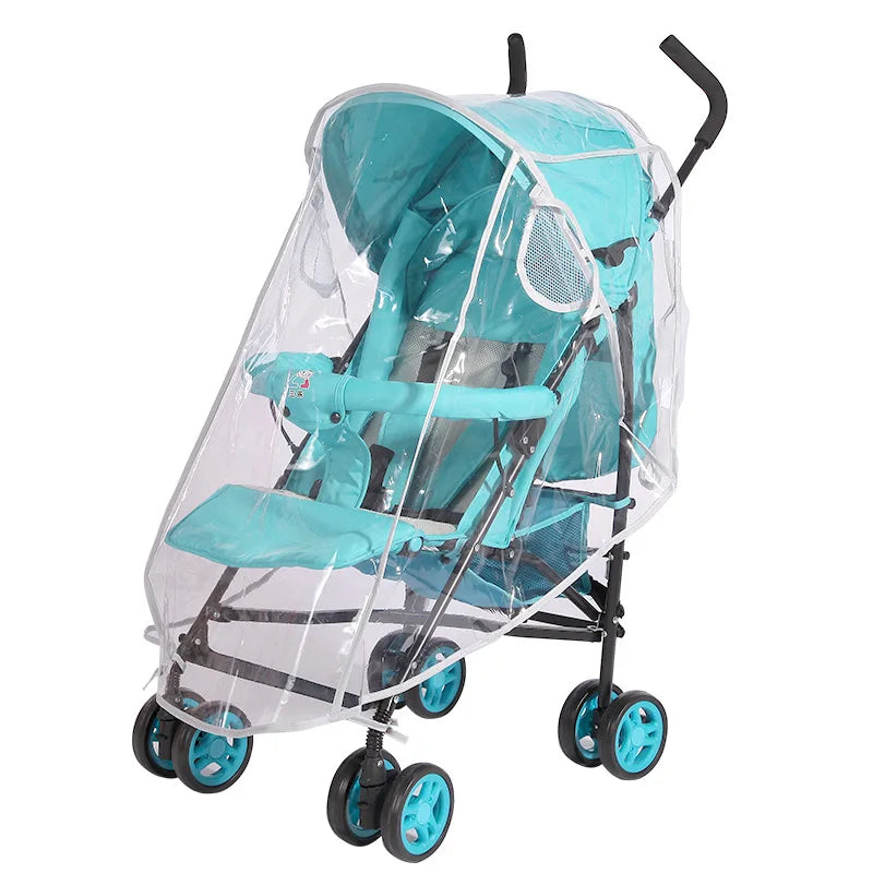 Habillage Pluie Poussette Universel | Coupe-Vent Imperméable | Nacelle & Canne