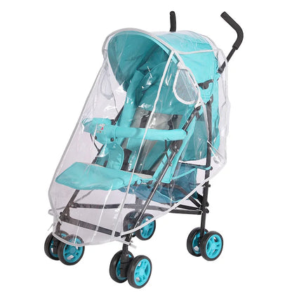 Habillage Pluie Poussette Universel | Coupe-Vent Imperméable | Nacelle & Canne