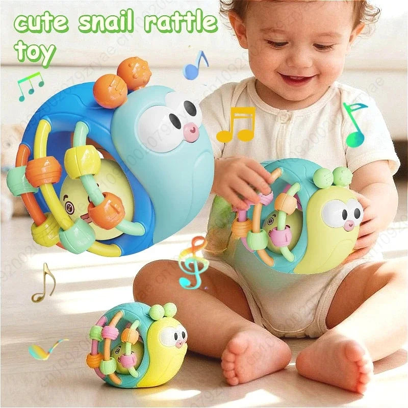 Balle Sensorielle Bébé Montessori | Hochet Silicone 0-6 Mois | Fille Garçon