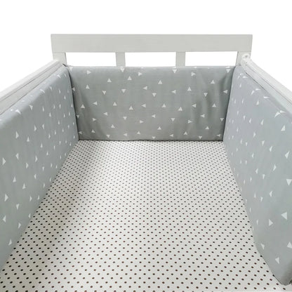 Tour de Lit Bébé Coton | Pare-Choc Respirant 200cm | 24 Couleurs | 0-36 mois