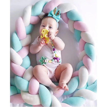 Baby Room Fence Bedside Baby Bed Decoration Anti Fall Railing DIY Woven Anti-collision Strip Woven Bedside Children's Fence
