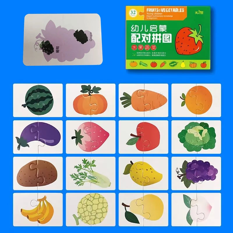 Cartes Montessori Bébé | Cartes Contrastées & Éveil | Puzzle Éducatif 0-3 Ans