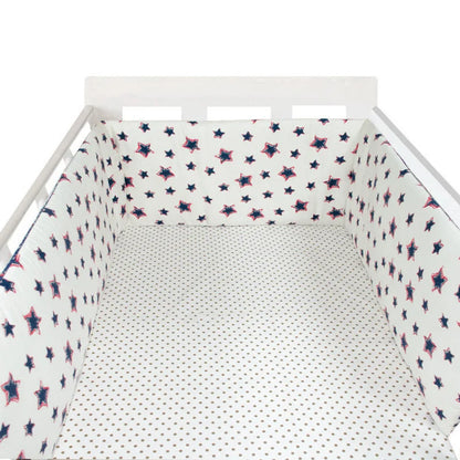 Tour de Lit Bébé Coton | Pare-Choc Respirant 200cm | 24 Couleurs | 0-36 mois