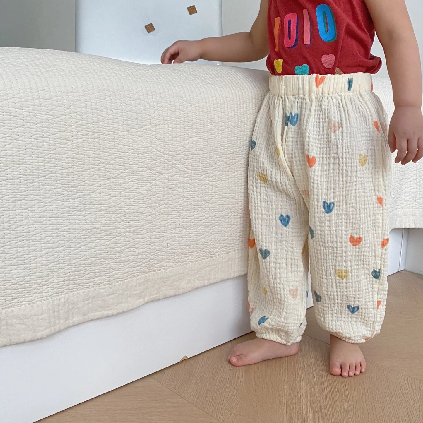 Sarouel Bébé Imprimé | Fille & Garçon | Pantalon Ample Été | 0-3 Ans