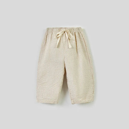 Pantalon Rayé Bébé | Coton Doux | Fille & Garçon | 12M–7 Ans