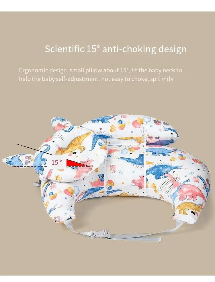 Coussin d'allaitement ergonomique soutien bras bébé – 4 saisons, housse lavable
