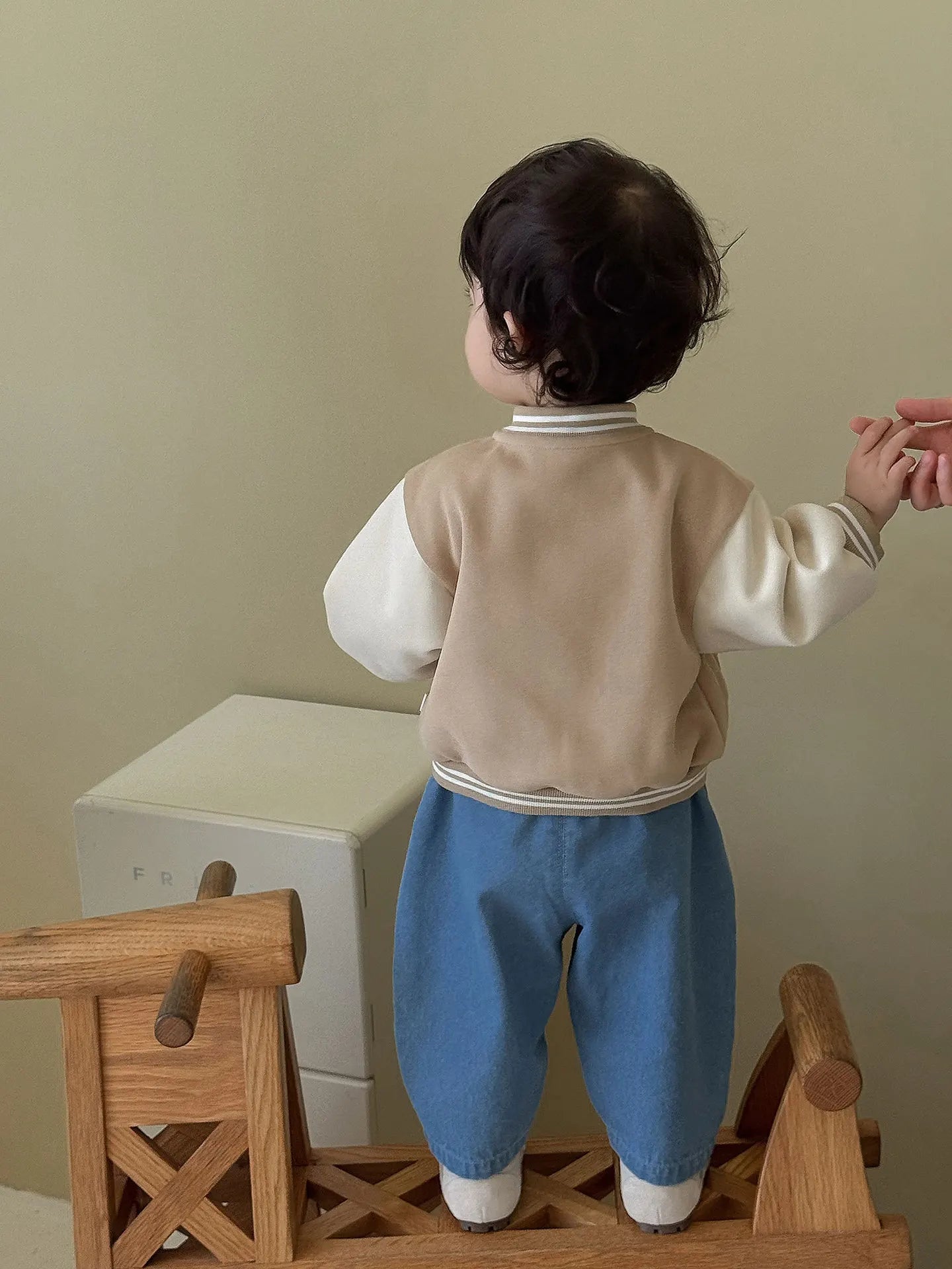 Pantalon Bébé Garçon | Jean Rayé Ample | Sarouel Coton | 1 Mois – 7 Ans
